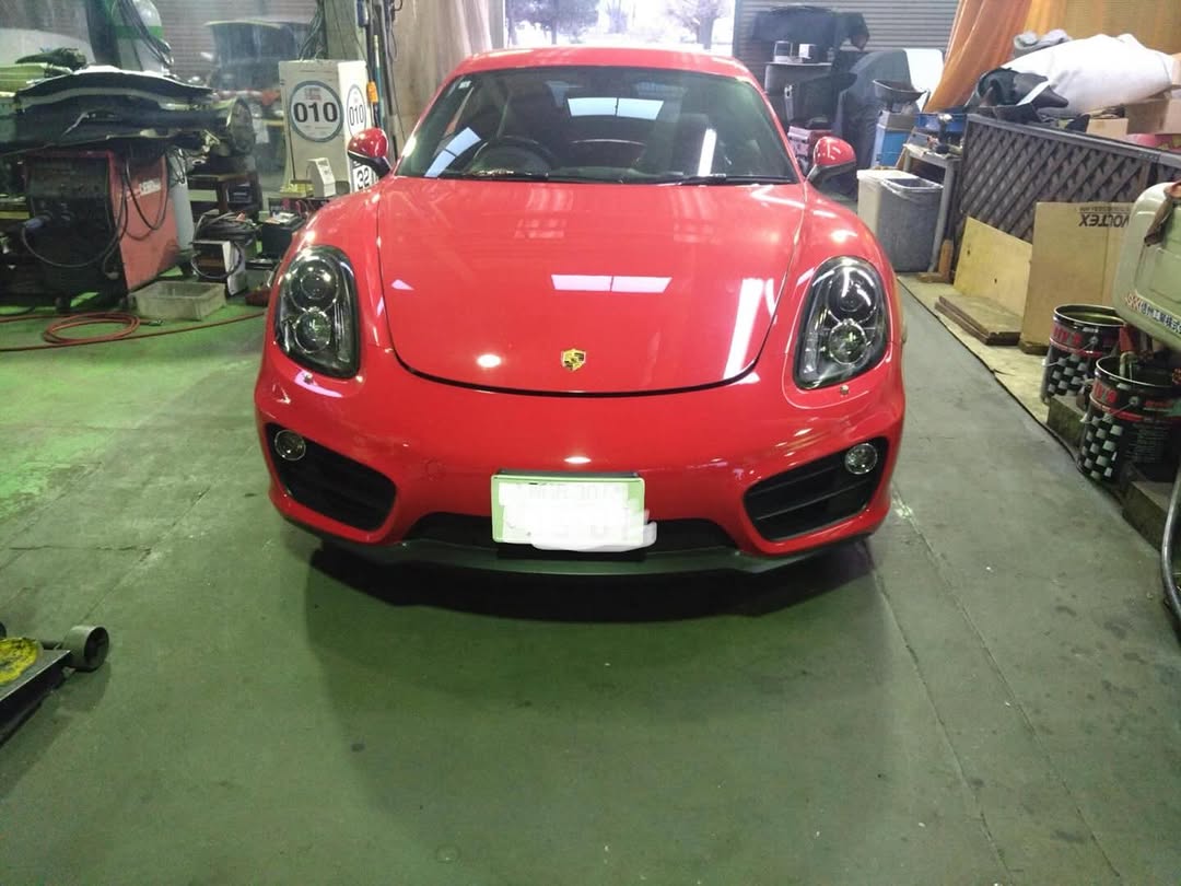 ポルシェ981ケイマン 車検 メンテナンス